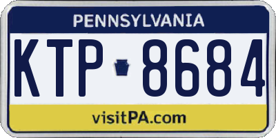 PA license plate KTP8684