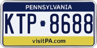 PA license plate KTP8688