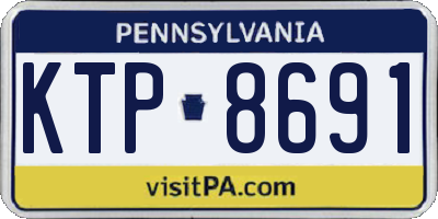 PA license plate KTP8691
