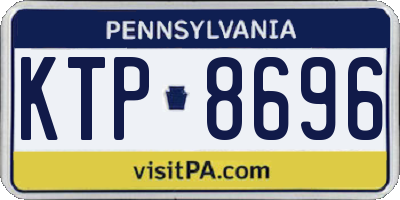 PA license plate KTP8696