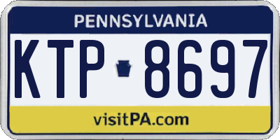 PA license plate KTP8697