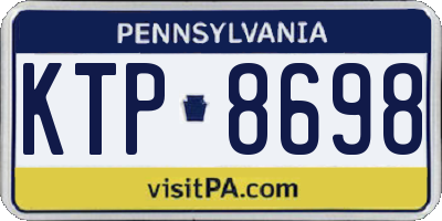 PA license plate KTP8698