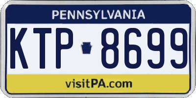 PA license plate KTP8699