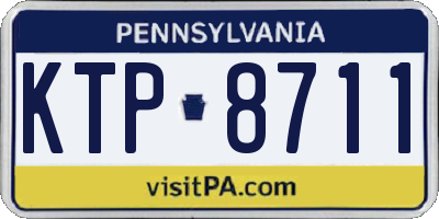 PA license plate KTP8711
