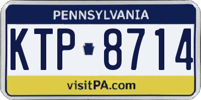 PA license plate KTP8714