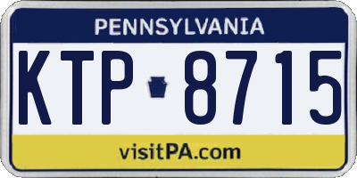 PA license plate KTP8715