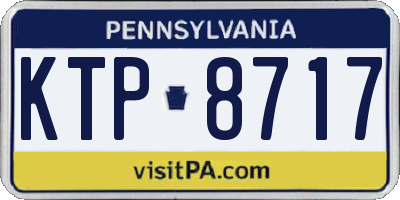 PA license plate KTP8717