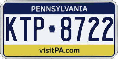 PA license plate KTP8722