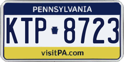 PA license plate KTP8723