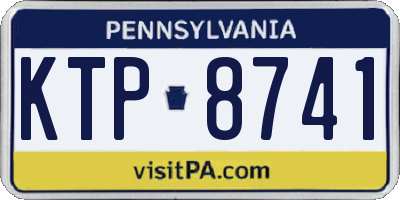 PA license plate KTP8741