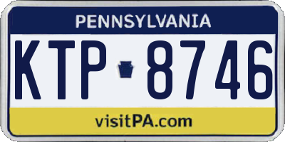 PA license plate KTP8746