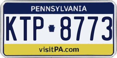 PA license plate KTP8773