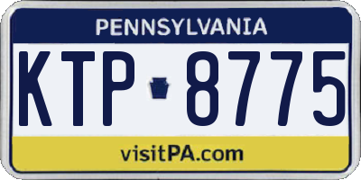 PA license plate KTP8775
