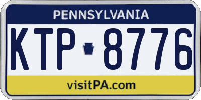 PA license plate KTP8776