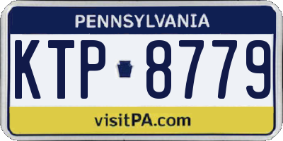 PA license plate KTP8779