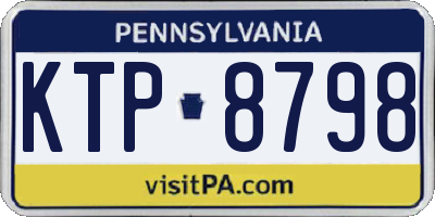 PA license plate KTP8798