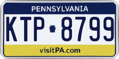 PA license plate KTP8799