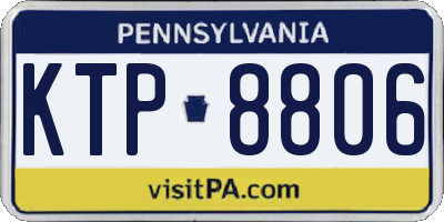 PA license plate KTP8806