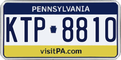 PA license plate KTP8810