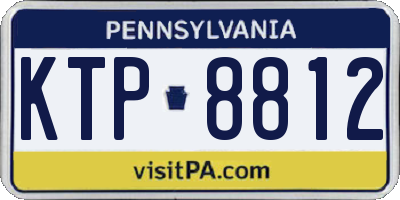 PA license plate KTP8812