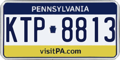 PA license plate KTP8813