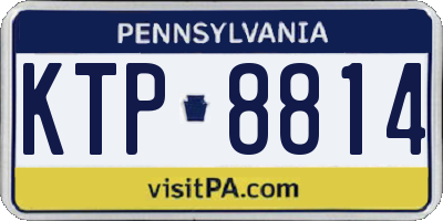 PA license plate KTP8814
