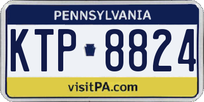 PA license plate KTP8824