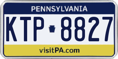 PA license plate KTP8827