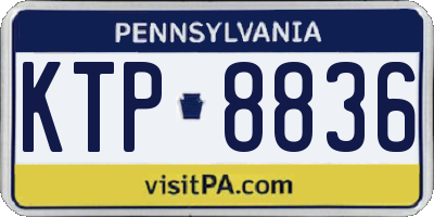PA license plate KTP8836