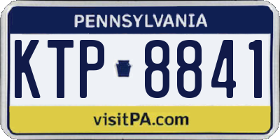 PA license plate KTP8841