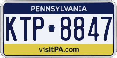PA license plate KTP8847