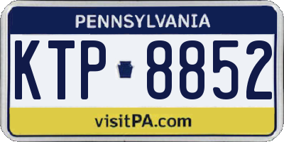PA license plate KTP8852