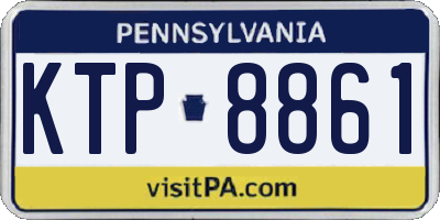 PA license plate KTP8861