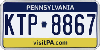 PA license plate KTP8867