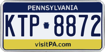 PA license plate KTP8872