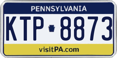 PA license plate KTP8873