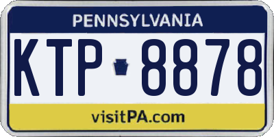 PA license plate KTP8878