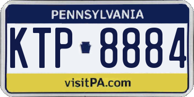 PA license plate KTP8884