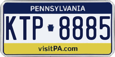 PA license plate KTP8885