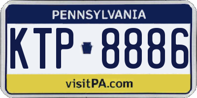 PA license plate KTP8886
