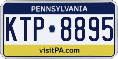 PA license plate KTP8895