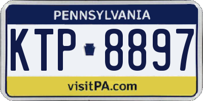 PA license plate KTP8897