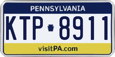 PA license plate KTP8911