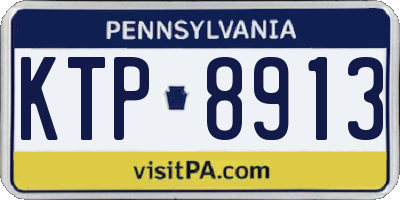 PA license plate KTP8913