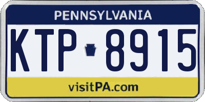PA license plate KTP8915