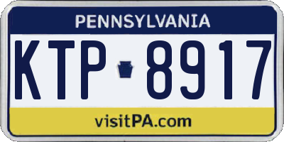 PA license plate KTP8917