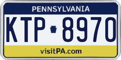 PA license plate KTP8970