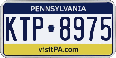 PA license plate KTP8975