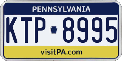 PA license plate KTP8995