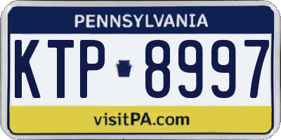PA license plate KTP8997